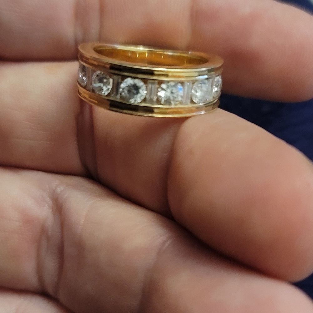 14kt Gold & Diamonds Ring 8 with Appraisal